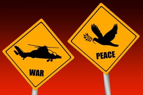 War and peace Stock Illustration