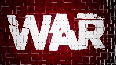 War and piece 3D looping animation Stock Footage 301678756