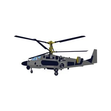 War Army Helicopter Stock Illustration