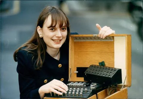 War Britain - Codes &amp; Decoding Machines - Enigma Machines. Shows : Rebecca Herbe Stock Photos