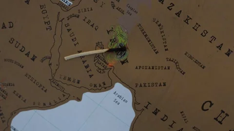 War burning through Iran 스톡 동영상 338384606