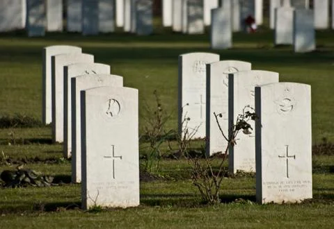 War cemetery Foto stock