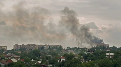 War in the city Stock Footage 41495172