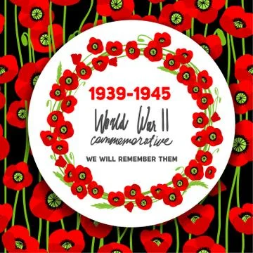War commemorative card Stock Illustration