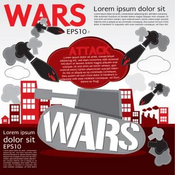 War concept illustration vector.EPS10 Ilustración de archivo