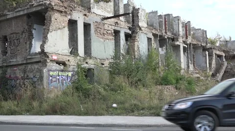 War destroyed building Stock Footage 55026039