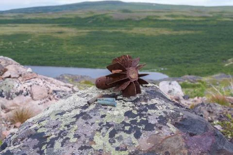 War echo in north mountains Stock Photos