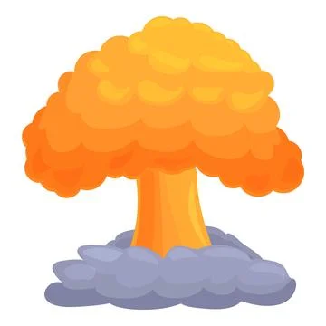 War explosion icon cartoon vector. Air reactor space Stock Illustration