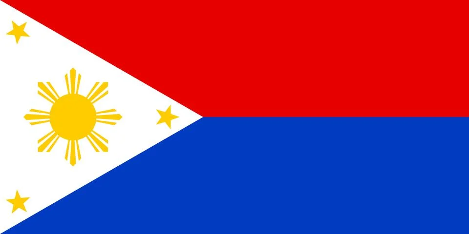 War Flag of the Philippines Stock Illustration