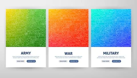 War Flyer Concepts Stock Illustration