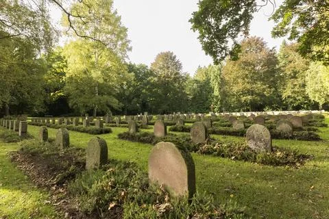 War Grave of the second World War at the city cemetery in Goettingen, Germany Stock Photos