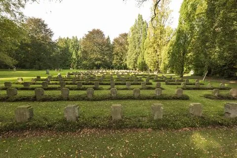 War Grave of the second World War at the city cemetery in Goettingen, Germany Stock Photos
