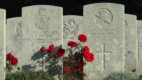 War Graves Stock Footage 98937082