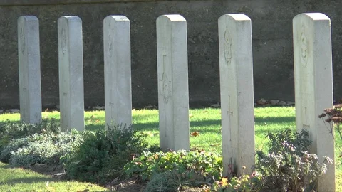 War Graves Stock Footage 100465140