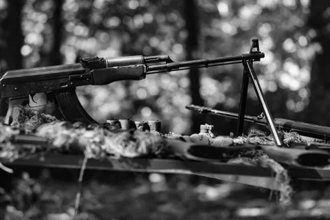 War guns arsenal Stock Photos