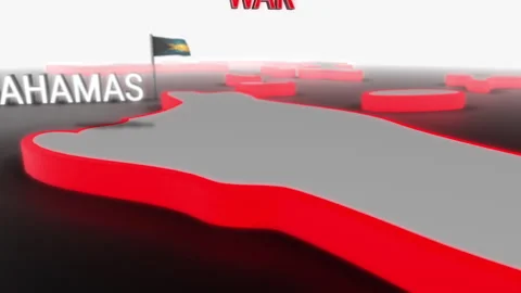 War hits Bahamas Stock Footage 254038455