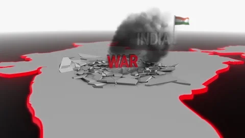 War hits India Stock Footage 271084824