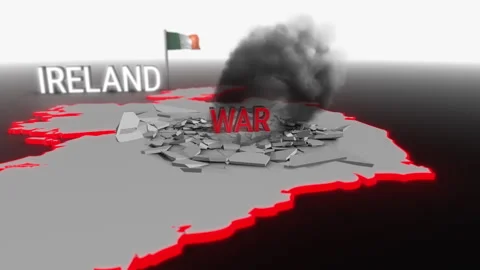 War hits Ireland Stock Footage 272848751