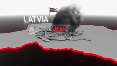 War hits Latvia Stock Footage 274237654