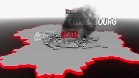 War hits Luxembourg Stock Footage 274265294