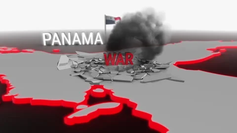 War hits Panama Stock Footage 278127737