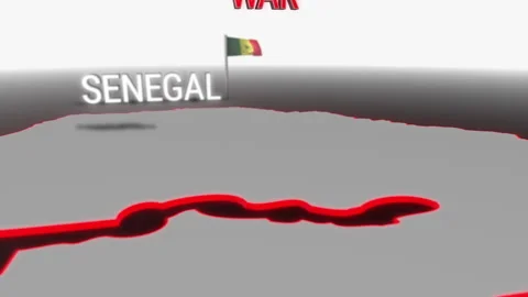 War hits Senegal Stock Footage 285915916
