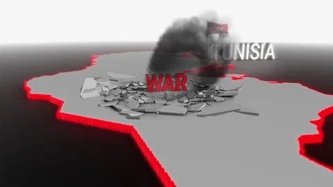 War hits Tunisia Stock Footage 288903477