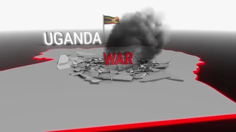 War hits Uganda Stock Footage 288046722