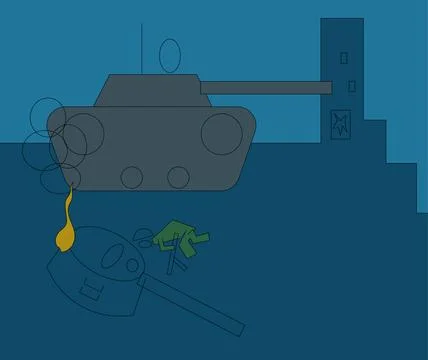 War illustration Stock Illustration