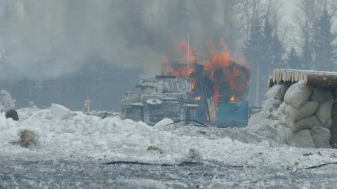 War. Infantry attack 動画素材 118984246