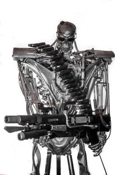 War machine against white background Stock Photos
