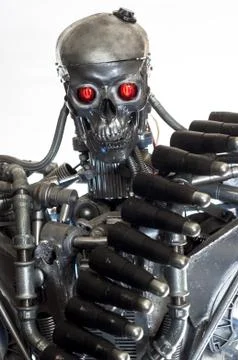 War machine against white background Stock Photos