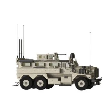 A war machine on a white background. Isolate. Stock Illustration