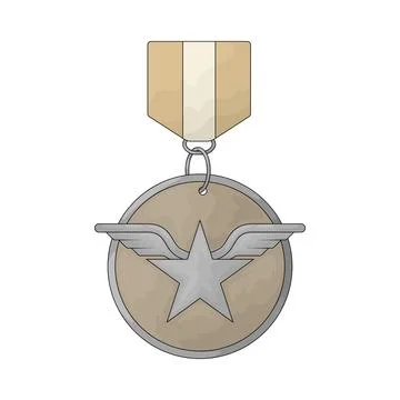 War medal illustration イラスト素材