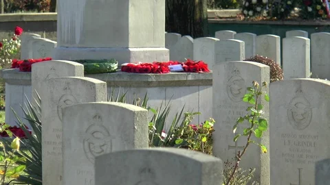 War Memorial And War Graves Budapest Hungary Stock Footage 101177072