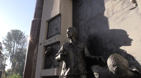 War Memorial, Capitol Park Stock Footage 32495990