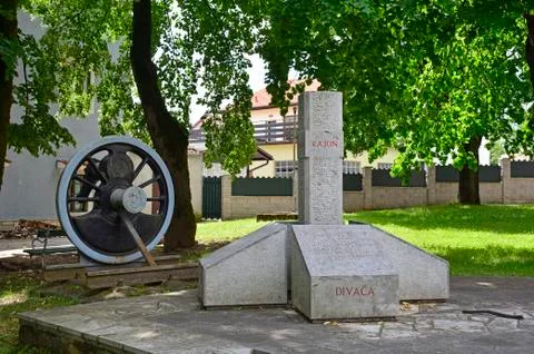 War Memorial in Divaca Stock Photos