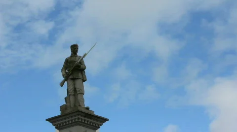 War memorial tilt down 1 Video stock 858528