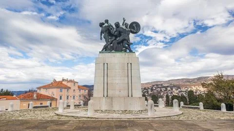War Memorial in Trieste. Stock Photos
