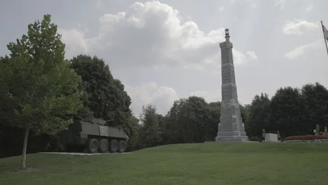 War Memorial Wide Stock Footage 99375180