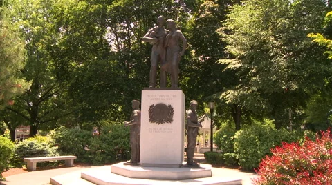 War Memorial Wide Shot Video stock 41893438