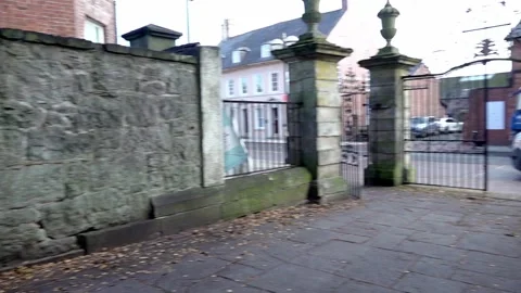 War memorials in Oswestry Stock Footage 144783517