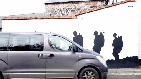 War memorials in Oswestry Stock Footage 144785435