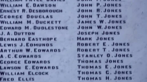 War memorials in Oswestry Stock Footage 144785718
