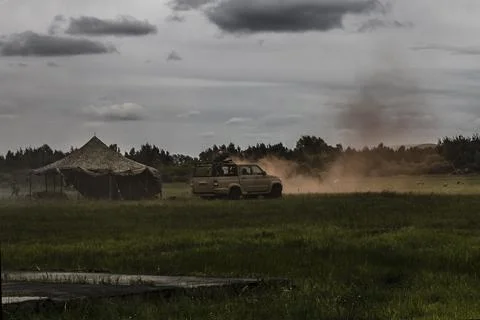 War, military operations. Stock Photos