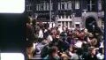 WAR Monument Dam Square Amsterdam 1970s (Vintage Film Home Movie) 5602 HD видео футажи