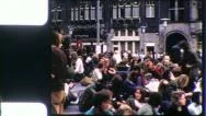 War Monument Dam Square Amsterdam 1970S (Vintage Film Home Movie) 5602 Stock Footage