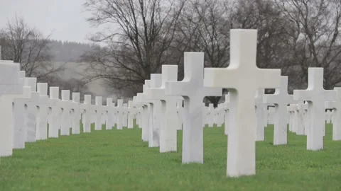 War monuments on a cemetery Stock Footage 171125546