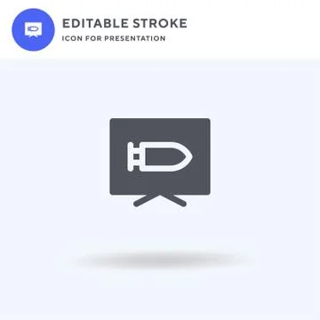 War News icon vector, filled flat sign, solid pictogram isolated on white, lo Stock Illustration