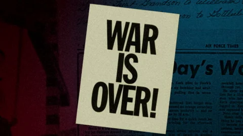 War is over journal HD animation background Stock-Footage 49000147